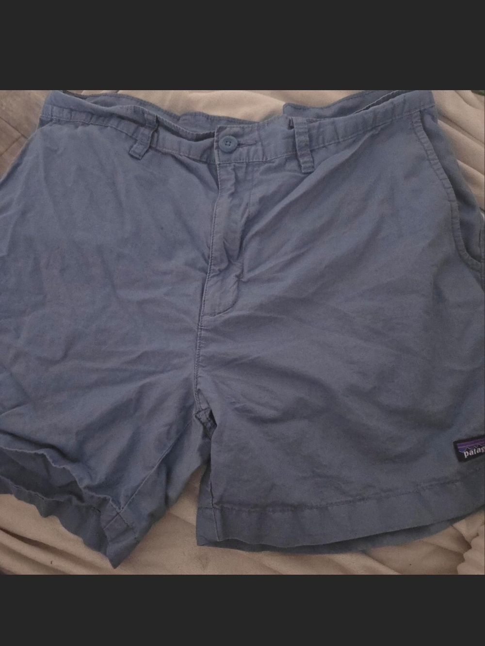 Patagonia Men's Slate Blue Flat-Front Shorts